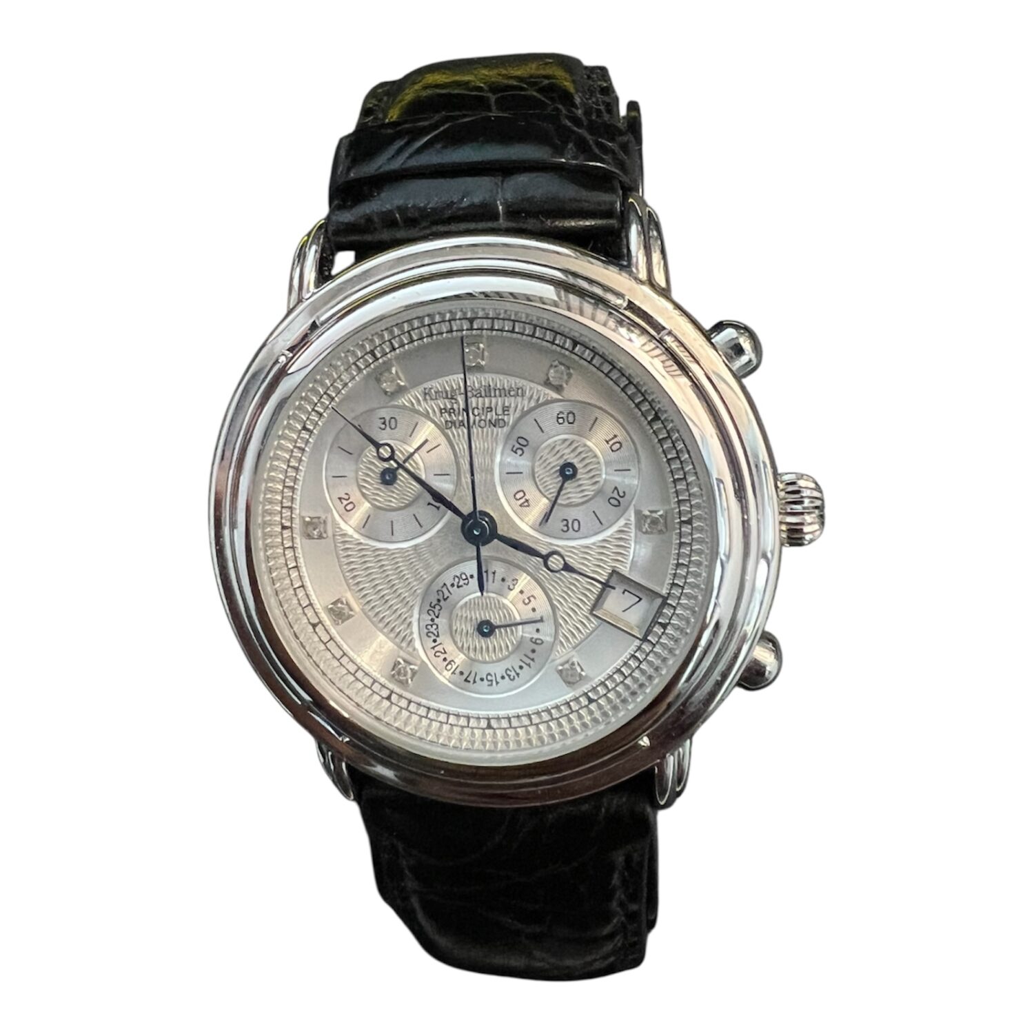 Krug Baumen Principle Diamond Chronograph – Edelstahl & Leder